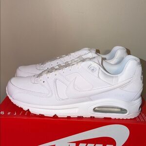 Nike Air Max Command Leather White Metallic Silver 749760-102 Men’s Size 14